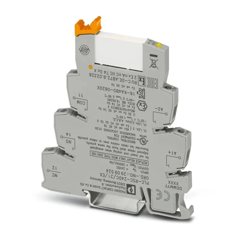 Phoenix Contact Electromechanical Interface Relay PLC-RSC-24DC/21/EX, DIN Rail Mount, 24V DC Coil, SPDT Contact, 9mA 2909524
