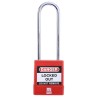RS PRO Red 1-Lock Safety Lockout Padlock ABS Steel Shackle Diameter 5 mm Shackle Length 46 mm 175-1181