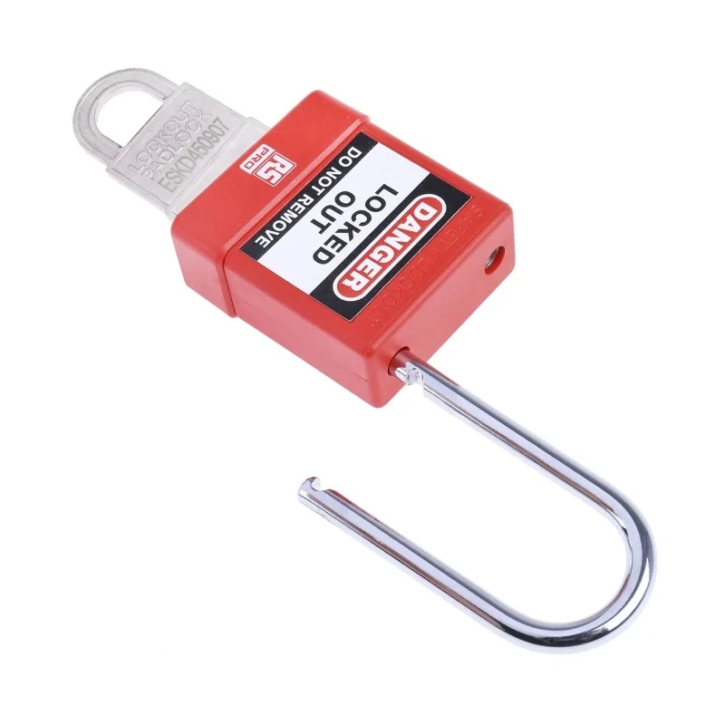 RS PRO Red 1-Lock Safety Lockout Padlock with ABS Body, Steel Shackle 5 mm 175-1180
