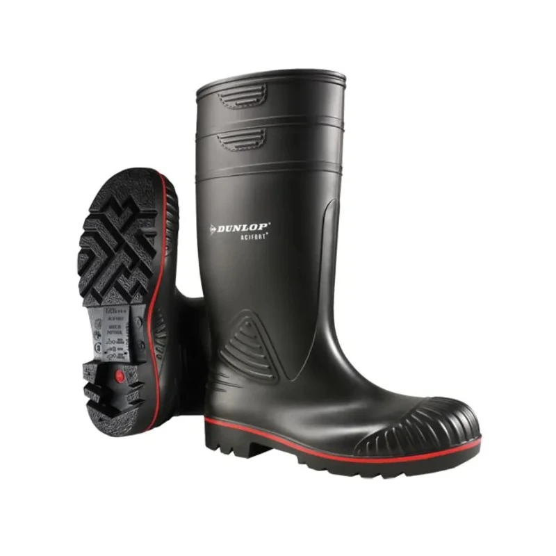 Dunlop Acifort Black Red Men's Safety Boots Stainless Steel Toe Cap EN ISO 20345:2011 CE A442031