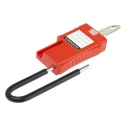 RS PRO Red 1-Lock Safety Lockout Padlock Polyvinyl Chloride ABS Steel Shackle Diameter 6mm Shackle Length 60mm 175-1186