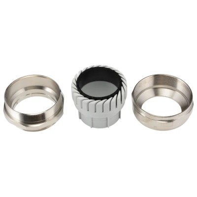 HARTING Cable Gland Han CGM-M Series Thread Size M50, Brass, 250V, For Connector 19000005086