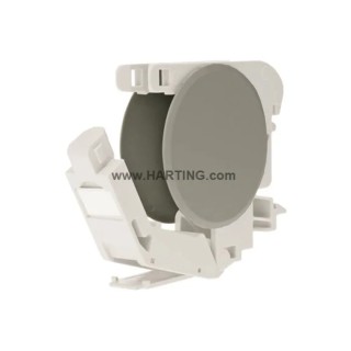 HARTING Black Aluminium Outlet Cover Set 250V HARTING RJ Industrial Series 09458510001