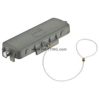HARTING Protective Cover Han B Series 24B Size, 250V, Single Lever Locking 09300245436