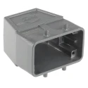 HARTING Han B Range Heavy Duty Power Connector Hood 2 Lever Cable Mount, Die Cast Aluminium Body IP65 IP66 IP67 19300100465