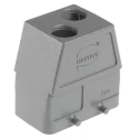 HARTING Han B Range Heavy Duty Power Connector Hood 2 Lever Cable Mount, Die Cast Aluminium Body IP65 IP66 IP67 19300100465