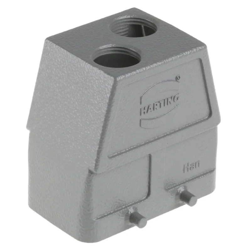 HARTING Han B Range Heavy Duty Power Connector Hood 2 Lever Cable Mount, Die Cast Aluminium Body IP65 IP66 IP67 19300100465
