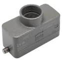 HARTING Han B Range Heavy Duty Power Connector Hood, Cable Mount, 1 Lever Locking, Die Cast Aluminium Body 19300161442