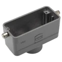 HARTING Han B Range Heavy Duty Power Connector Hood, Cable Mount, 1 Lever Locking, Die Cast Aluminium Body 19300161442