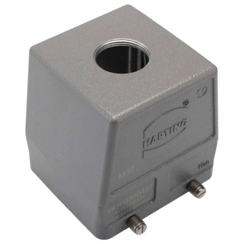 HARTING Han B Range Heavy Duty Power Connector Hood 2 Lever M32 Die Cast Aluminium IP65 19300320427