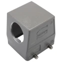 HARTING Han B Range Heavy Duty Power Connector Hood 2 Lever Cable Mount, Die Cast Aluminium, IP65, Thread Size 19300320529