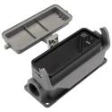 HARTING Han B Range Heavy Duty Power Connector Housing Die Cast Aluminium Surface Mount IP65 1 Lever 24B 19300241296