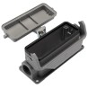 HARTING Han B Range Heavy Duty Power Connector Housing Die Cast Aluminium Surface Mount IP65 1 Lever 24B 19300241296