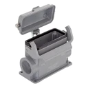 HARTING Han B Range Heavy Duty Power Connector Housing Surface Mount Die Cast Aluminium IP65 1 Lever 16B 19300167297