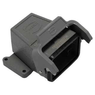 HARTING Heavy Duty Power Connector Hood Die Cast Aluminium IP65, M25 Thread Size Han B Series 19300060716
