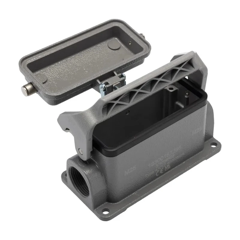 HARTING Han B Range Heavy Duty Power Connector Housing Base Surface Mount Die Cast Aluminium IP65 16B 1 Lever 19300162296