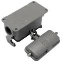 HARTING Han B Range Heavy Duty Power Connector Housing Base Surface Mount Die Cast Aluminium IP65 16B 1 Lever 19300162296