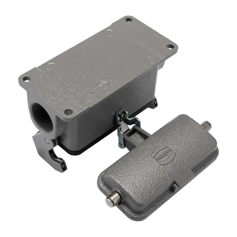 HARTING Han B Range Heavy Duty Power Connector Housing Base Surface Mount Die Cast Aluminium IP65 16B 1 Lever 19300162296