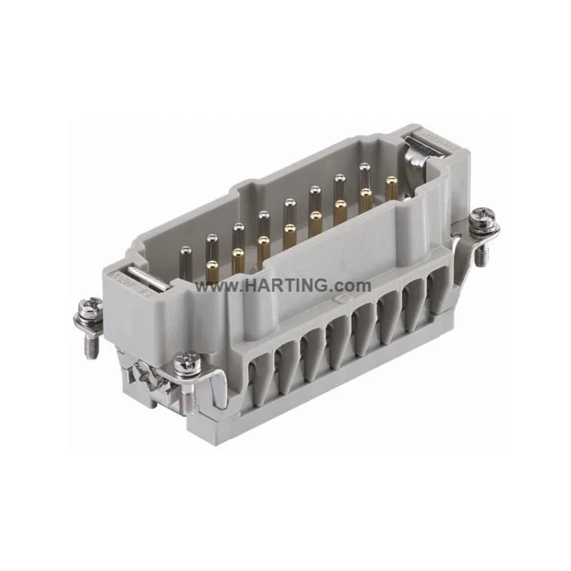 Harting Heavy Duty Power Connector Insert 16A Han E Series Male 16 Contacts 09330162691