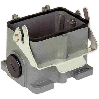 HARTING Han B Range Heavy Duty Power Connector Housing Base 1 Lever Surface Mount Die Cast Aluminium IP65 19300480293