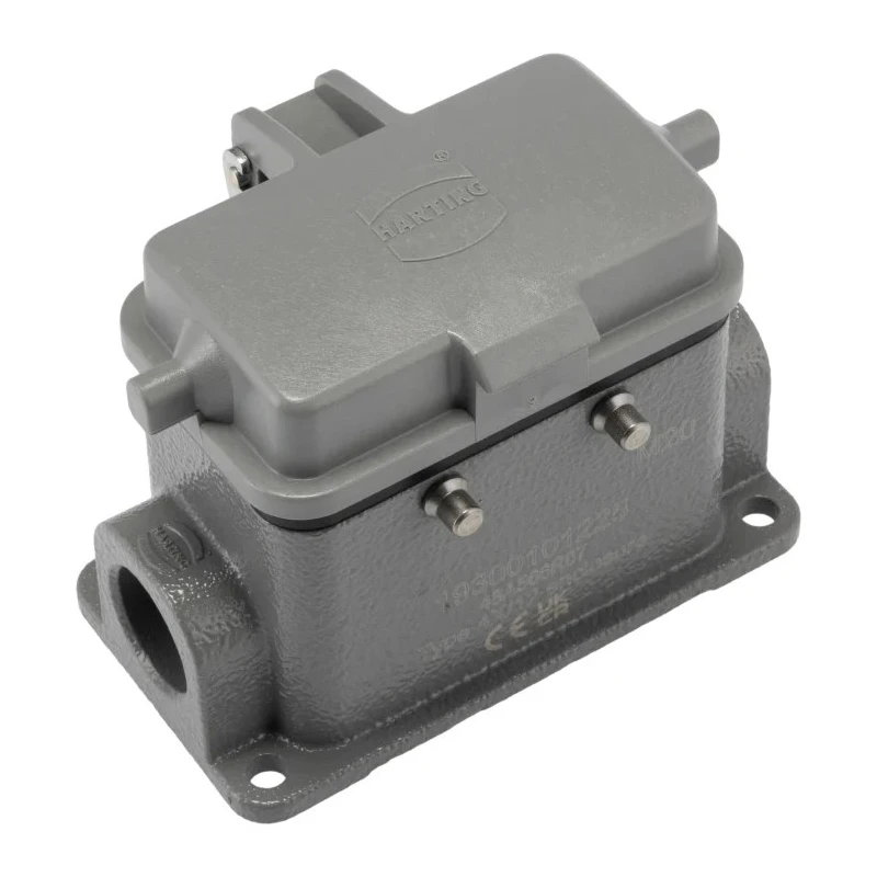 HARTING Han B Range Heavy Duty Power Connector Housing Plastic Cover, Surface Mount, Die Cast Aluminium Body 19300101225