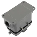 HARTING Han B Range Heavy Duty Power Connector Housing Plastic Cover, Surface Mount, Die Cast Aluminium Body 19300101225