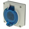 Schneider Electric Surface Mount Industrial Socket 2P+E 16A 250V IP66 Grey