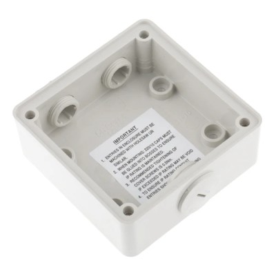 Schneider Electric Grey Polycarbonate Surface Mount Back Box 1 Gang 101mm x 38mm 56ES1GY