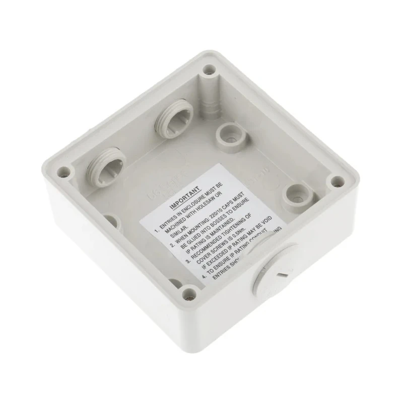 Schneider Electric Grey Polycarbonate Surface Mount Back Box 1 Gang 101mm x 38mm 56ES1GY