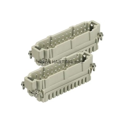 Harting Heavy Duty Power Connector Insert 16A Han ES Series Male 48 Contacts 09330242626