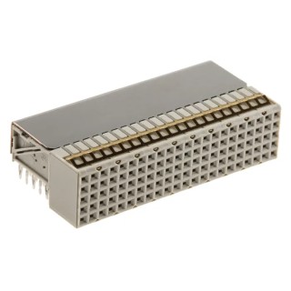 TE Connectivity Hard Metric Backplane Connector 2 mm Pitch, Right Angle Female, 22 Column, 5 Row, 110 Way 5352152-1
