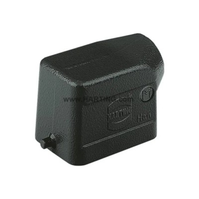 HARTING Han M Range Heavy Duty Power Connector Hood, 1 Lever Locking, Die Cast Aluminium, IP65, Thread M20, Model 19370061540