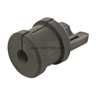 HARTING Black Thermoplastic HAN Cable Grommet for 10 mm to 11 mm Cable Diameter 09000005358