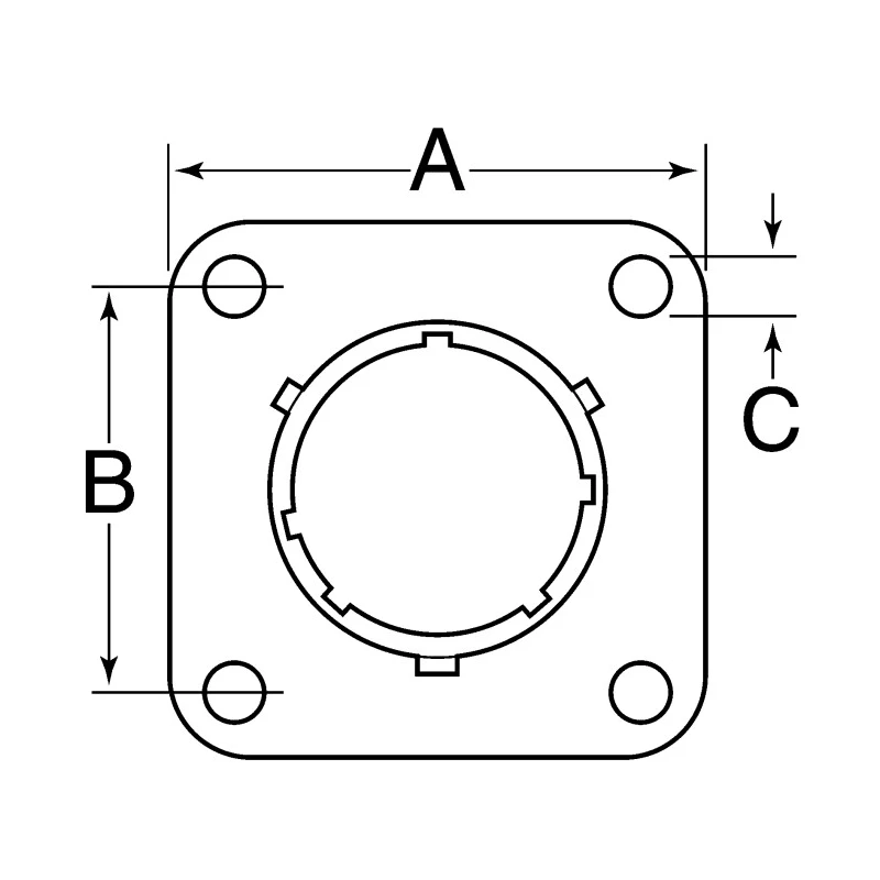 ITT Cannon Industrial Circular Connector Panel Mount Miniature Aluminum Alloy Housing 19 Contacts 7.5A 50V KPTC2E14-19P-F-MA