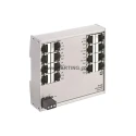 HARTING DIN Rail Industrial Hub 16 RJ45 Ports 100Mbps Transmission 48 V dc Ha-VIS eCon 2000 Series 24020160000
