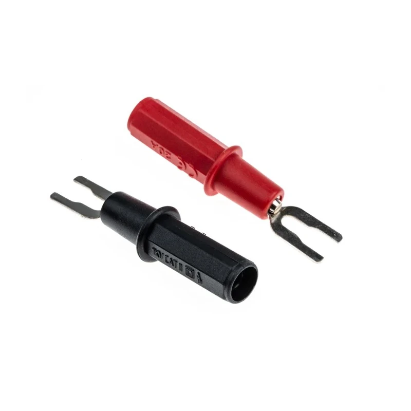 RS PRO Fused Insulated Test Lead Kit CAT II 20A, 1.2m Lead Length, IEC 1010 340-2421