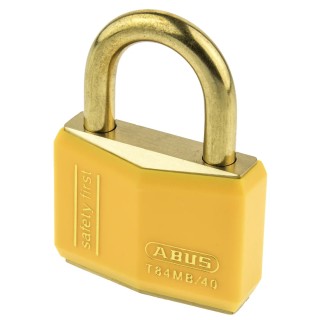 ABUS Keyed Brass Safety Padlock Weatherproof 6 mm Shackle 40mm Body XR0084Y 40