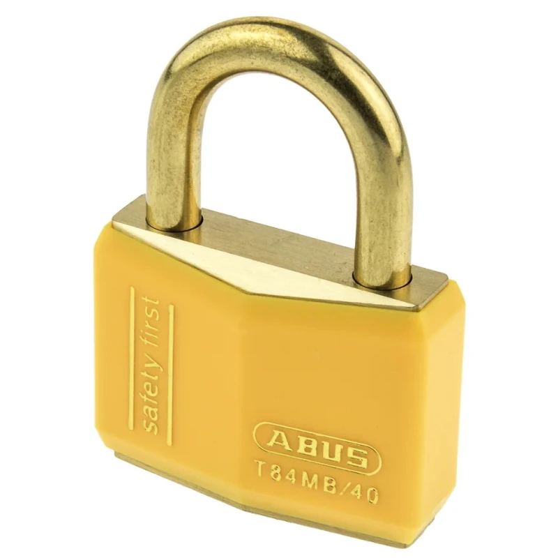 ABUS Keyed Brass Safety Padlock Weatherproof 6 mm Shackle 40mm Body XR0084Y 40