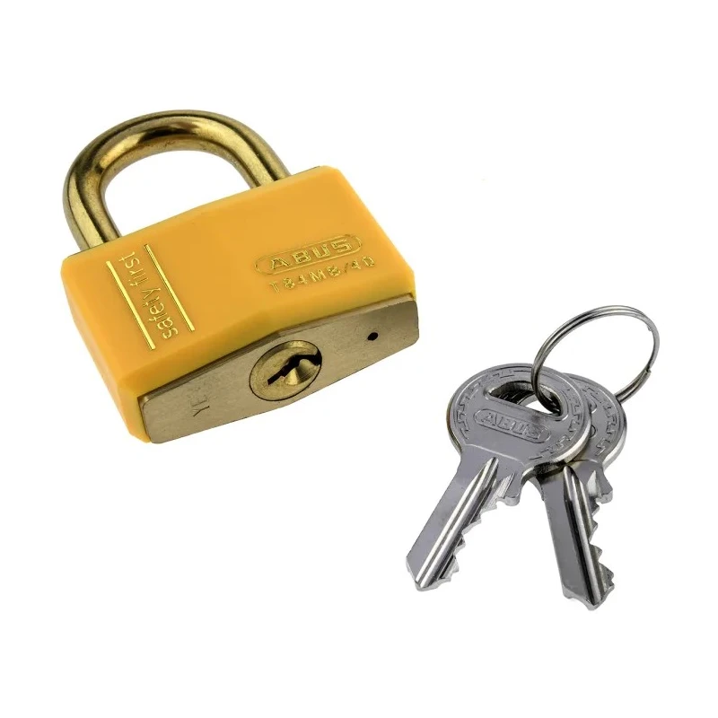 ABUS Keyed Brass Safety Padlock Weatherproof 6 mm Shackle 40mm Body XR0084Y 40