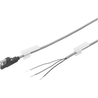 Festo Pneumatic Position Detector Plug M8X1 Cable 3-Wire 3-Pin, IP68 IP65 30V dc SMT-10G-PS-24V-E-2,5Q-OE