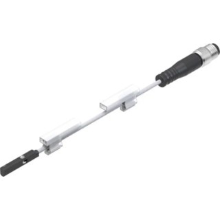 Festo Pneumatic Position Detector with Plug M8X1, 3-Wire, 3-Pin Cable, LED Indicator, IP68, IP65 SMT-10M-NS-24V-E-0,3-L-M8D