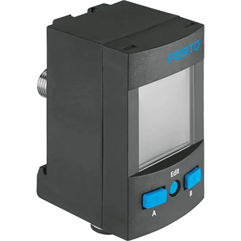 Festo Pneumatic Pressure Sensor, IP67 IP65 Rated, 10 bar Max Operating Pressure, 15V/30V SPAU-P10R-T-R18M-L-PNLK-PNVBA-M12D