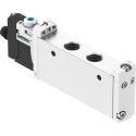 Festo Pneumatic Solenoid Valve 5/2, Manifold Mount, G 1/8 Port, 24V DC, 1W Power, Aluminium Alloy VUVG-L14-M52-MT-G18-1R8L