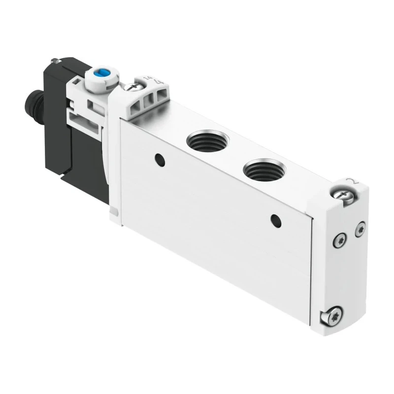Festo Pneumatic Solenoid Valve 5/2, Manifold Mount, G 1/8 Port, 24V DC, 1W Power, Aluminium Alloy VUVG-L14-M52-MT-G18-1R8L