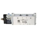 Festo Pneumatic Solenoid Valve 5/2, Manifold Mount, G 1/8 Port, 24V DC, 1W Power, Aluminium Alloy VUVG-L14-M52-MT-G18-1R8L