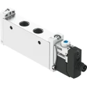 Festo Pneumatic Solenoid Valve 5/2, Manifold Mount, G 1/8 Port, 24V DC, 1W Power, Aluminium Alloy VUVG-L14-M52-MT-G18-1R8L