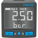 Festo Pneumatic Pressure Sensor 10 Bar 30V DC IP40 with Digital Display 