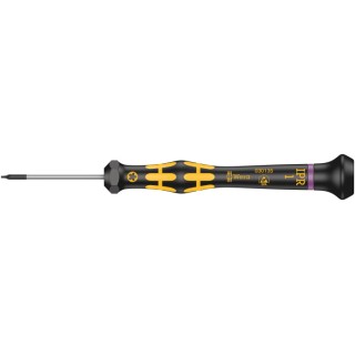 Wera Torx Precision Screwdriver, 1 IPR Tip, 40 mm Blade, 137 mm Overall 05030135001