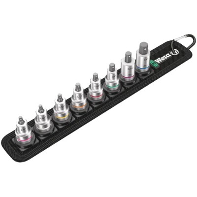 Wera 8-Piece 3/8 Inch Hexagon Socket Set with Belt 05003974001
