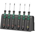 Wera Precision Screwdriver Set, 6-Piece, Tip Sizes 0.35 Slotted, 1 IPR (Torx Plus), Microstix, PH 0, PH 00, PH 05030181001